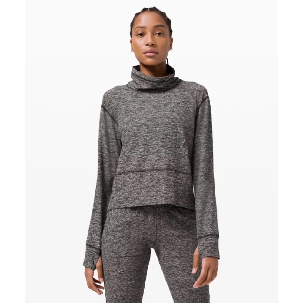 Lululemon Ready to Rulu Fleece Pullover in Heathered Savannah
